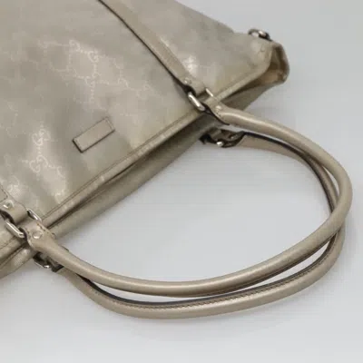 Pre-owned Gucci Gg Canvas Silver Canvas Tote Bag ()