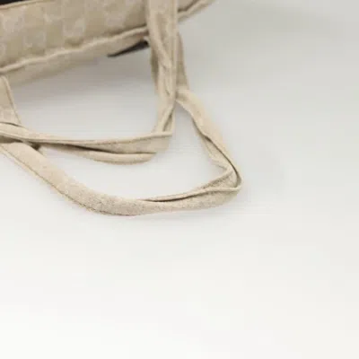 Pre-owned Gucci Gg Canvas White Canvas Tote Bag ()