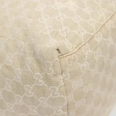 Pre-owned Gucci Gg Canvas White Canvas Tote Bag ()