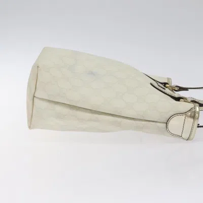 Pre-owned Gucci Gg Canvas White Canvas Tote Bag ()
