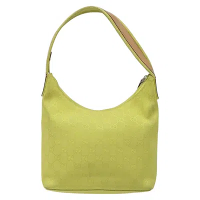 Pre-owned Gucci Gg Canvas Yellow Canvas Shoulder Bag ()