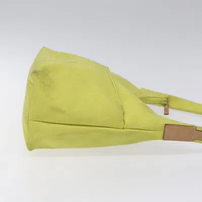 Pre-owned Gucci Gg Canvas Yellow Canvas Shoulder Bag ()