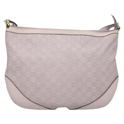 Pre-owned Gucci Ssima Purple Leather Shoulder Bag ()