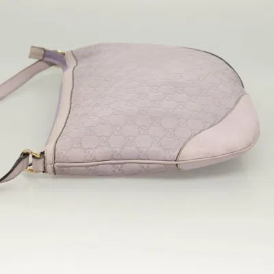 Pre-owned Gucci Ssima Purple Leather Shoulder Bag ()