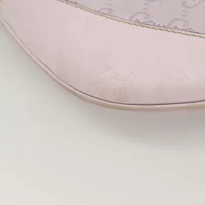 Pre-owned Gucci Ssima Purple Leather Shoulder Bag ()