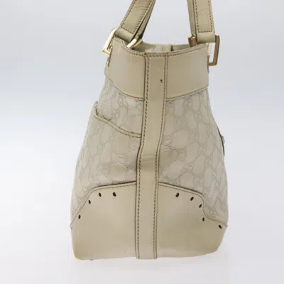 Pre-owned Gucci Ssima White Leather Tote Bag ()