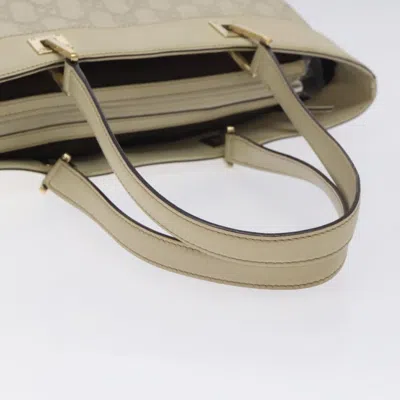 Pre-owned Gucci Ssima White Leather Tote Bag ()