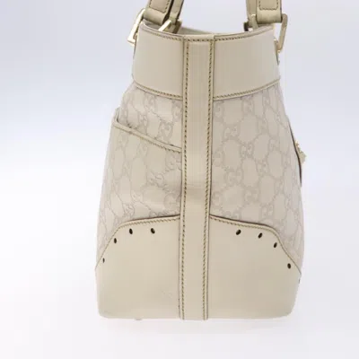 Pre-owned Gucci Ssima White Leather Tote Bag ()