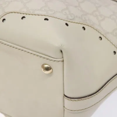 Pre-owned Gucci Ssima White Leather Tote Bag ()