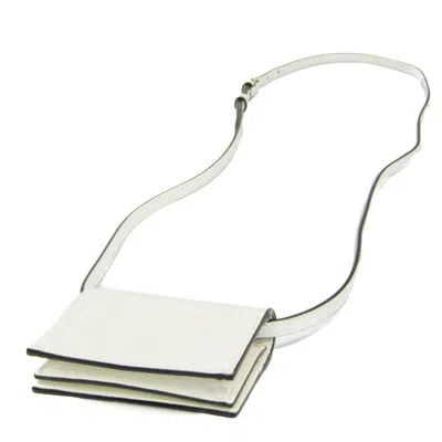 Pre-owned Gucci Horsebit White Leather Wallet  ()