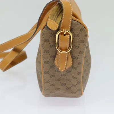 Pre-owned Gucci Interlocking G Beige Canvas Shoulder Bag () In Sand