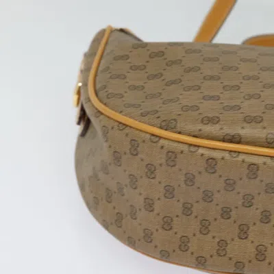 Pre-owned Gucci Interlocking G Beige Canvas Shoulder Bag () In Sand