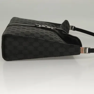 Pre-owned Gucci Jackie Black Canvas, Leather Shoulder Bag ()