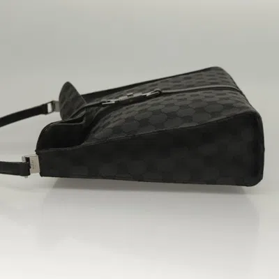 Pre-owned Gucci Jackie Black Canvas, Leather Shoulder Bag ()