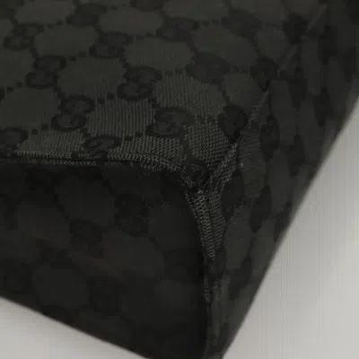 Pre-owned Gucci Jackie Black Canvas, Leather Shoulder Bag ()