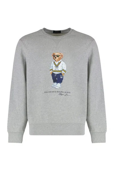 Polo Ralph Lauren Crewneck Sweatshirt With Logo Print In Multi