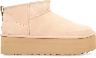 Ugg Classic Ultra Mini Boots In Neutral