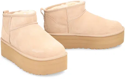 Ugg Classic Ultra Mini Boots In Neutral
