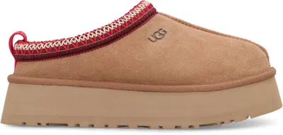 Ugg Tazz Ii Suede Flatform Mules In Brown