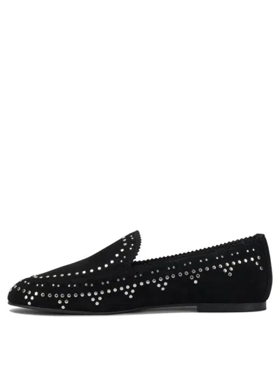 Aquazzura Stylish Loafers And Slippers Collection In Black