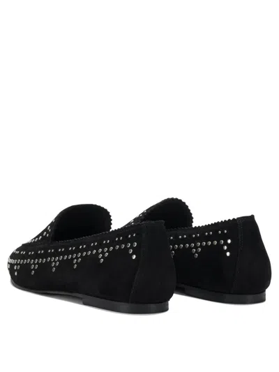 Aquazzura Stylish Loafers And Slippers Collection In Black