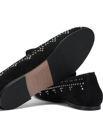 Aquazzura Stylish Loafers And Slippers Collection In Black