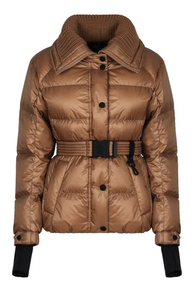 Moncler Grenoble Ski Jacket Bataillouse In Brown