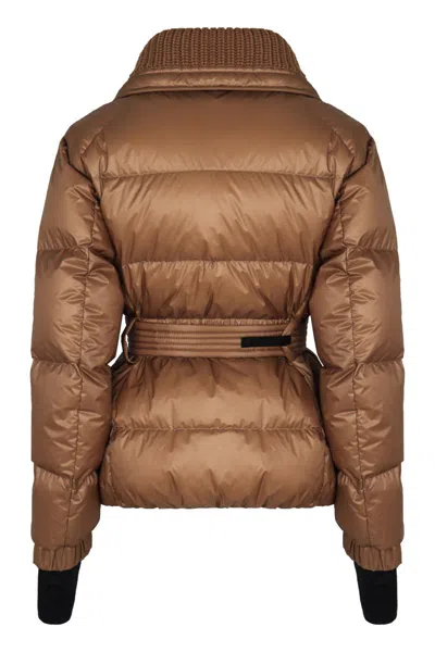 Moncler Grenoble Ski Jacket Bataillouse In Brown
