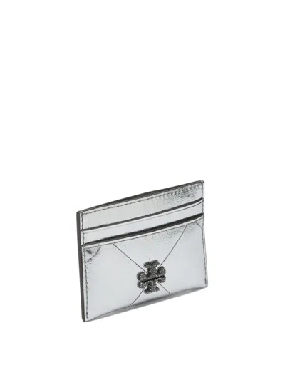 Tory Burch Compact Wallets And Card Holders Collection In Metallic