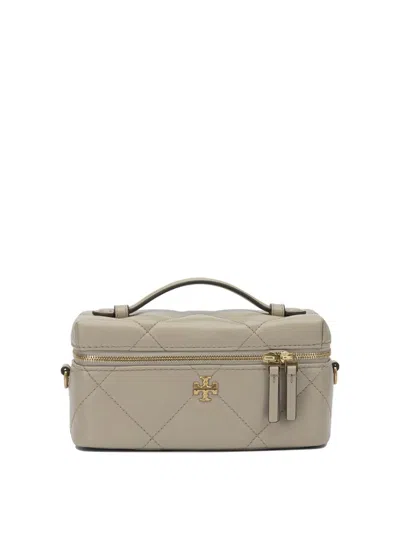 Tory Burch Kira Diamond Quilt Leather Beauty Case In Neutral