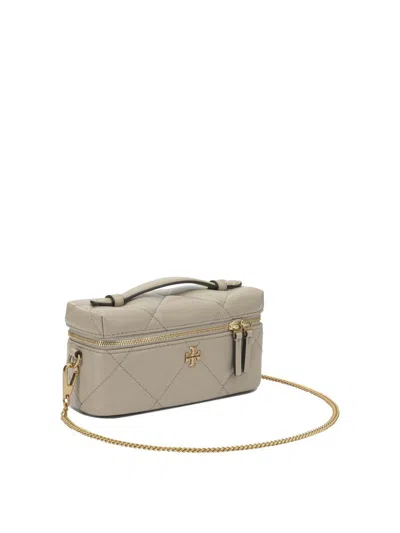 Tory Burch Kira Diamond Quilt Leather Beauty Case In Neutral