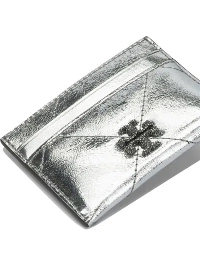 Tory Burch Compact Wallets And Card Holders Collection In Metallic
