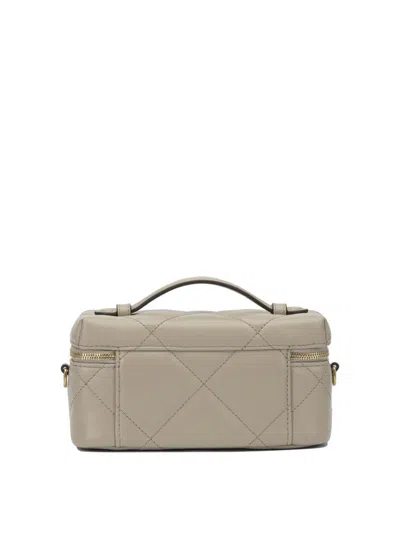 Tory Burch Kira Diamond Quilt Leather Beauty Case In Neutral