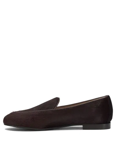 Aquazzura Luxurious Loafers And Slippers Collection In Brown