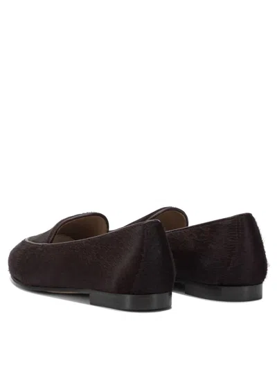Aquazzura Luxurious Loafers And Slippers Collection In Brown