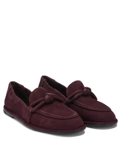 Pomme D'or Loafers & Slippers In Burgundy
