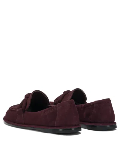 Pomme D'or Loafers & Slippers In Burgundy