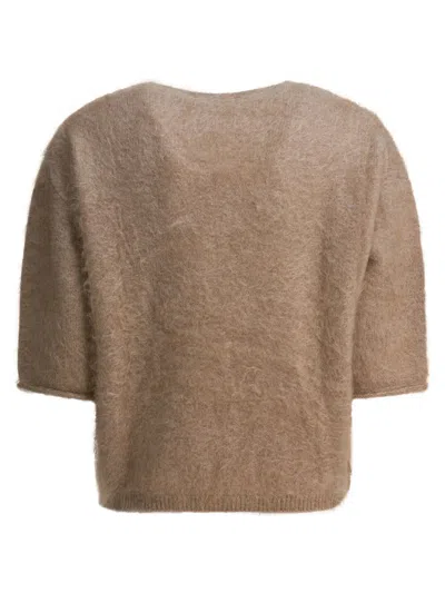 R2w Knitwear Beige In Neutral