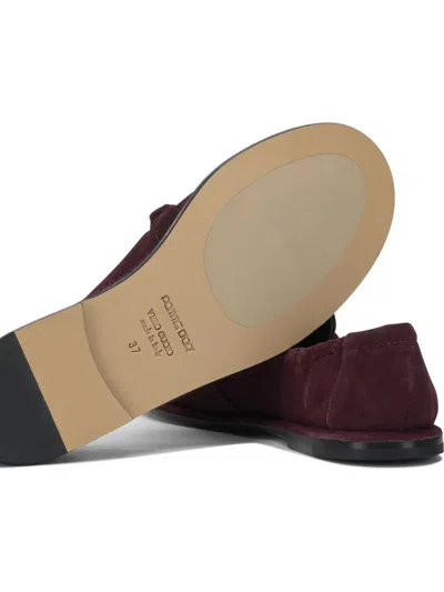 Pomme D'or Loafers & Slippers In Burgundy