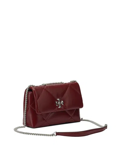 Tory Burch Small Kira Diamond Quilt Convertible Shoulder Bag In Burgundy