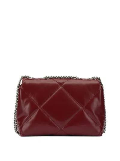 Tory Burch Small Kira Diamond Quilt Convertible Shoulder Bag In Burgundy