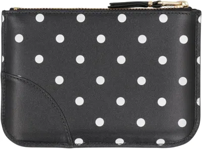 Comme Des Garçons Leather Wallet In Black