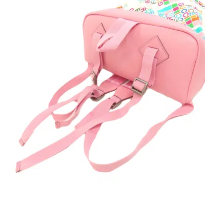 Pre-owned Gucci Pink White Nylon Backpack () In Multi