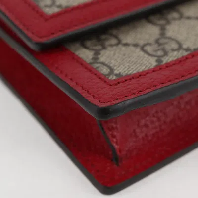 Pre-owned Gucci Queen Margaret Beige Canvas Shoulder Bag () In Sand