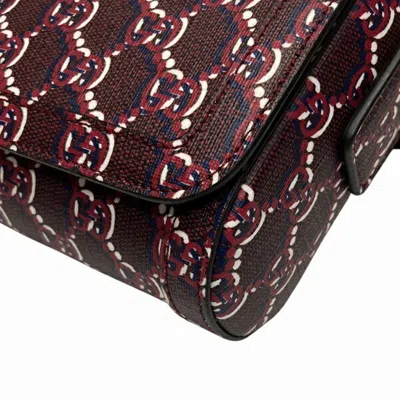 Pre-owned Gucci Red Color Canvas Shoulder Bag ()