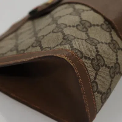 Pre-owned Gucci Sherry Beige Canvas Clutch Bag () In Sand