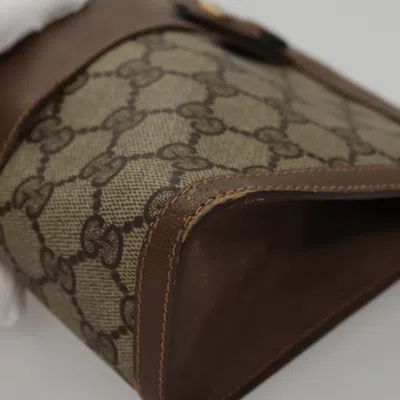 Pre-owned Gucci Sherry Beige Canvas Clutch Bag () In Sand