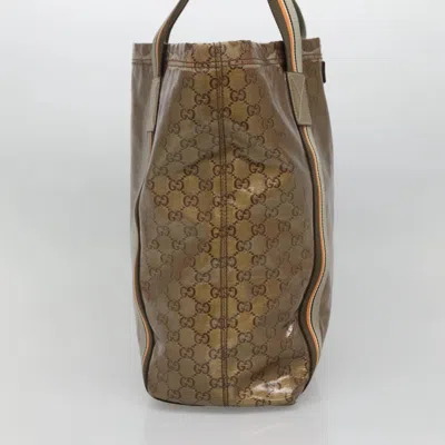 Pre-owned Gucci Sherry Brown Canvas Tote Bag ()