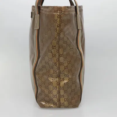 Pre-owned Gucci Sherry Brown Canvas Tote Bag ()