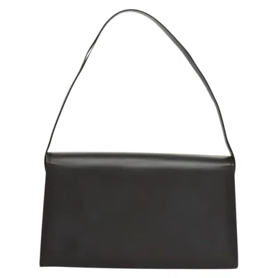 Pre-owned Gucci Square G Brown Leather Shoulder Bag ()